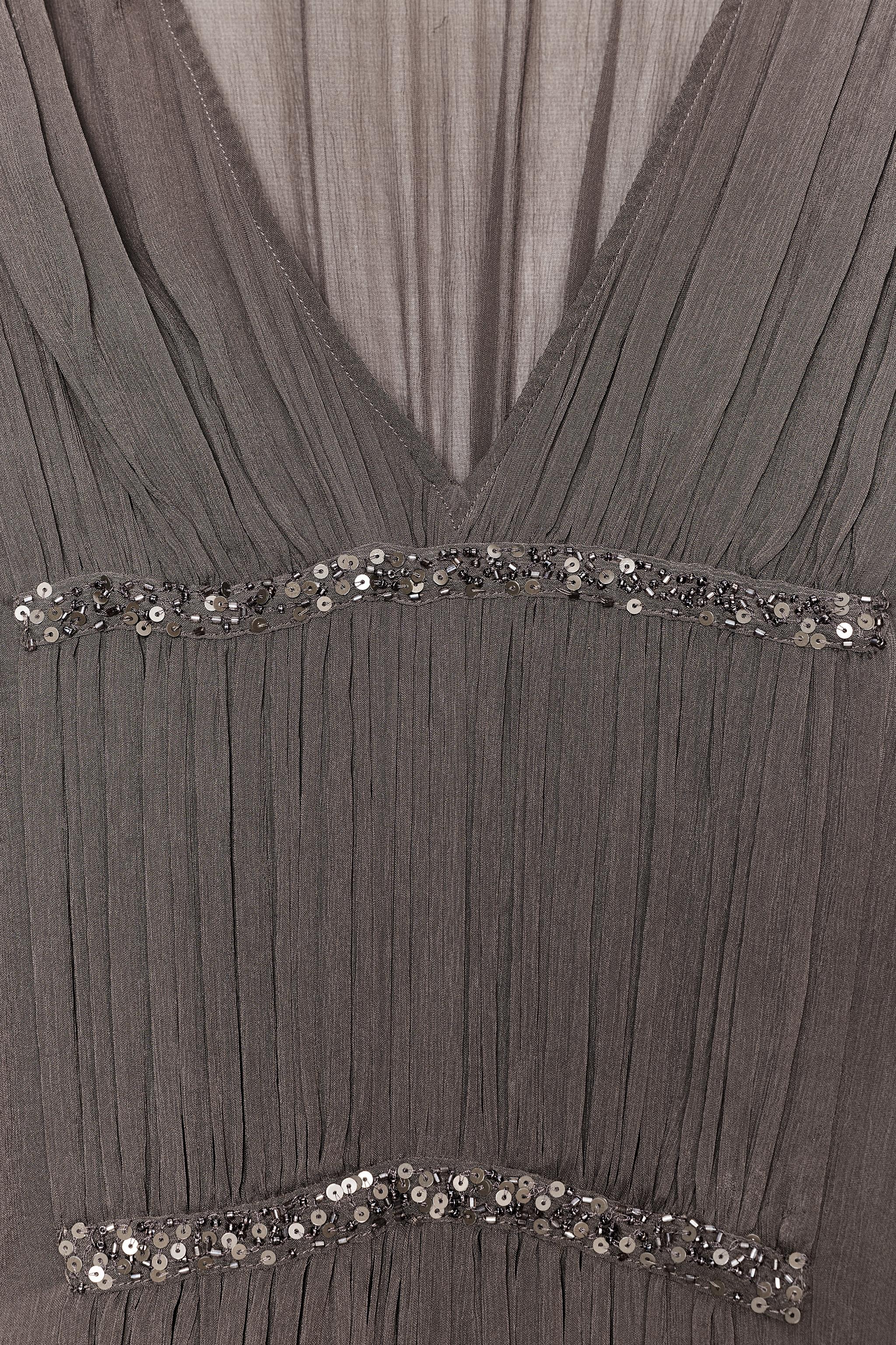 BEADED EMBROIDERED DRESS ZW COLLECTION